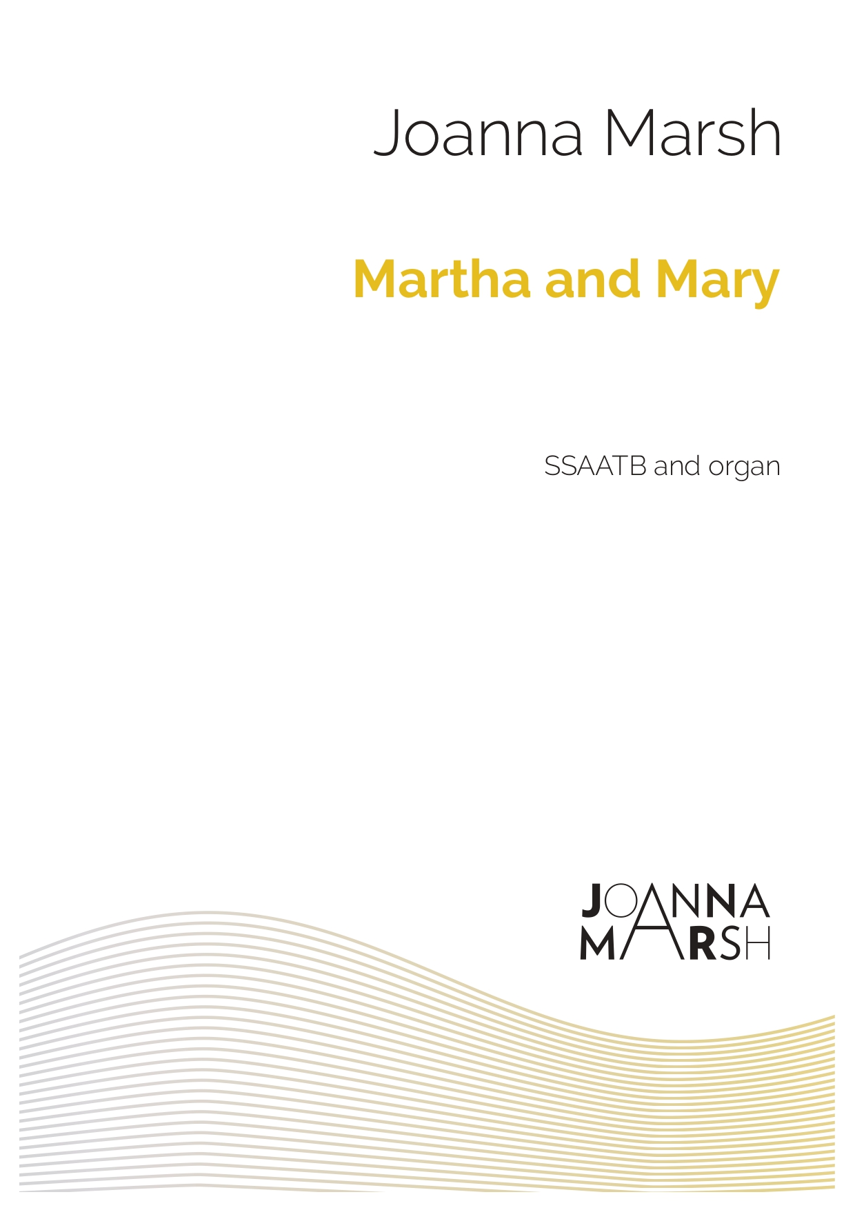 Martha and Mary (SSAATB & Organ) – PDF Download