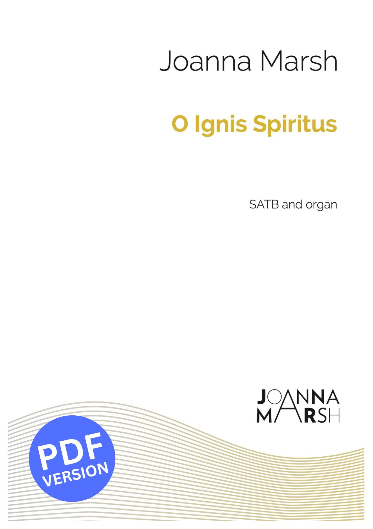 O Ignis Spiritus (SATB and Organ) – PDF Download