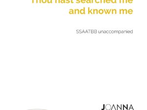 Thou hast searched me and known me (SSAATBB) - PDF Download