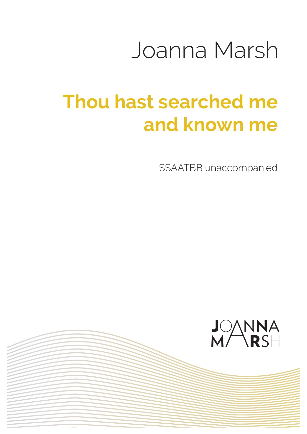 Thou hast searched me and known me (SSAATBB) – PDF Download