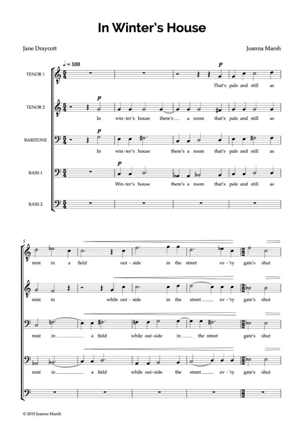 Joanna Marsh | Composer » In Winter’s House (TTBarBB) – PDF Download