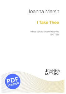 I Take Thee (SATTBB) - PDF Download