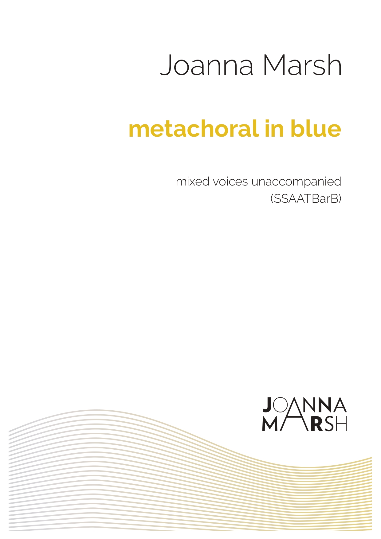 metachoral in blue — (SSAATBarB) PDF Download